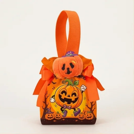 Halloween Funny Pumpkin Canvas Bag For Trick-or-Treating