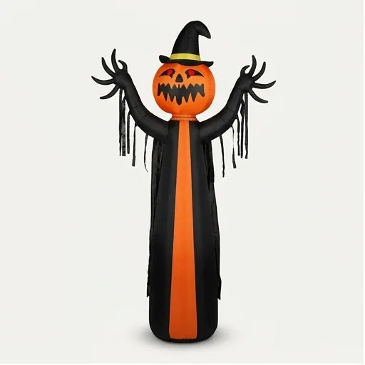 10ft Inflatable Pumpkin Ghost Halloween Decor